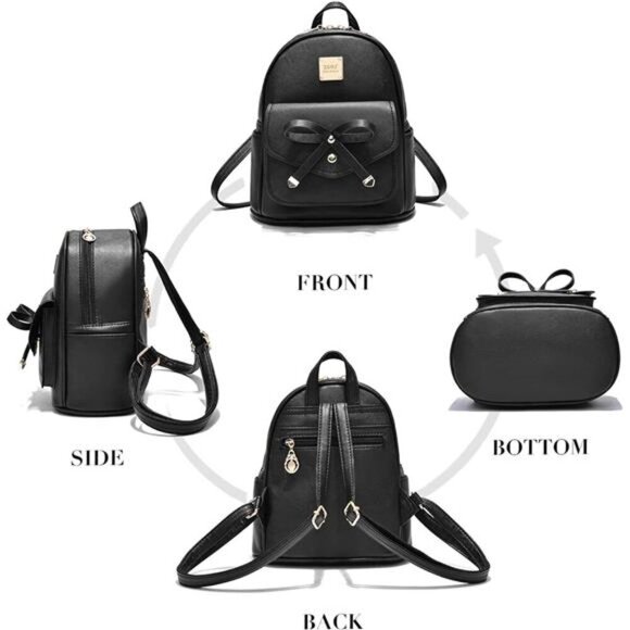 Women's Backpack Purse Fashion Leather Anti-theft Shoulder Bags PU Casual - Picture 5 of 7